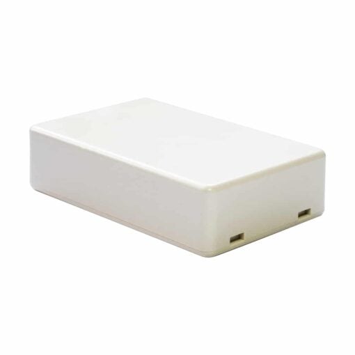 White ABS Electronics Snap Close Enclosure Box – 70 x 45 x 18mm – Pack of 2 2
