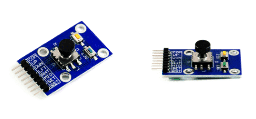 5 Way Tactile Navigation Button Module - top and side view