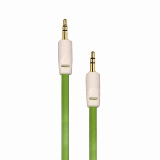 Auxiliary 3.5mm Jack to Jack Male Cable – Pack of 5 (Green) 3