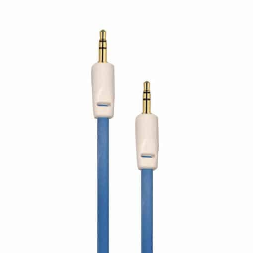 Auxiliary 3.5mm Jack to Jack Male Cable – Pack of 5 (Light Blue) 3