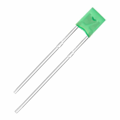 Square Green Diffused Lens LED Diode – Pack of 50 2
