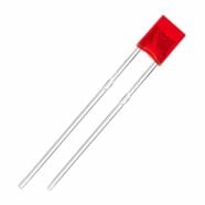 Square Red Diffused Lens LED Diode – Pack of 50 2
