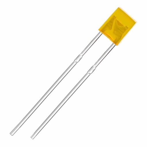 Square Yellow Diffused Lens LED Diode – Pack of 50 2