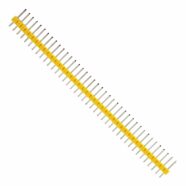 2.54mm Pitch 40 Way Yellow Male to Male Header Pin – Pack of 5