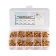 Ceramic Multilayer 10 Value Capacitor Kit with Case – Pack of 500