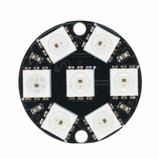 7 Bit RGB LED Ring Module with Integrated Drivers – WS2812B 2