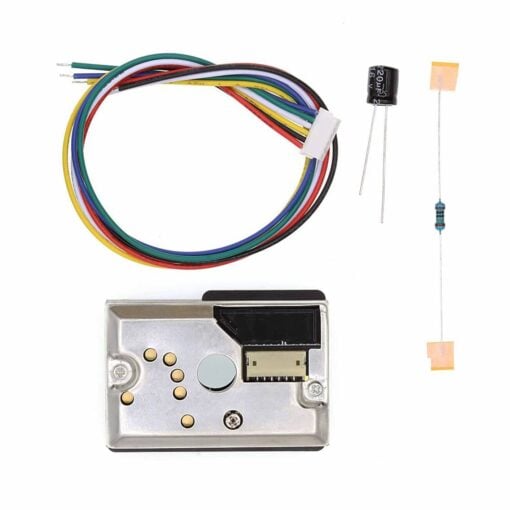 Optical Dust and Smoke Particle Sensor with Cables – GP2Y1014AU0F