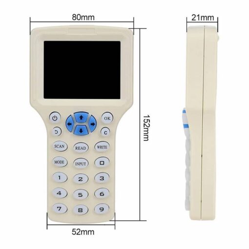 RFID Reader Writer Duplicator with LCD Display – 10 Frequencies 4