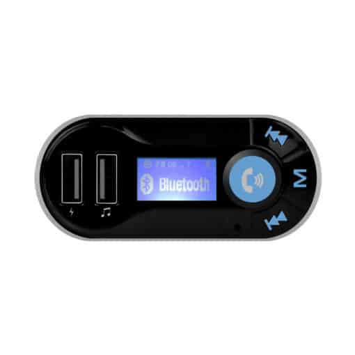 Bluetooth Car Kit With Charging Port – Black/Blue 4